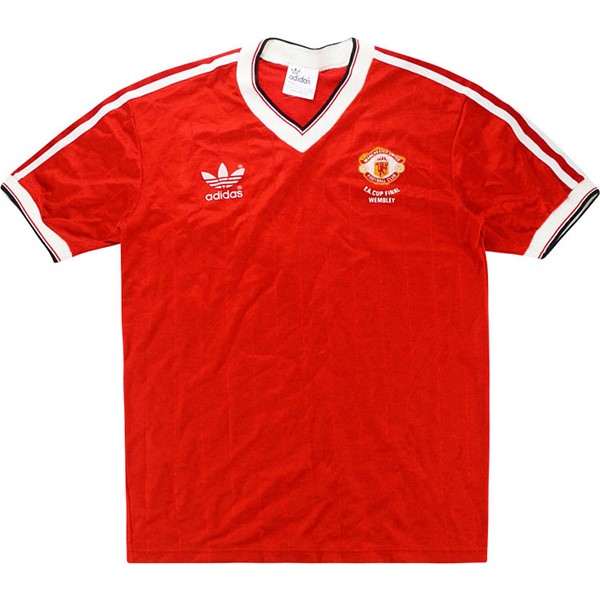 Authentic Camiseta Manchester United 1ª Retro 1983 Rojo